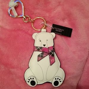 Victorias Secret keyring, polar bear with scarf